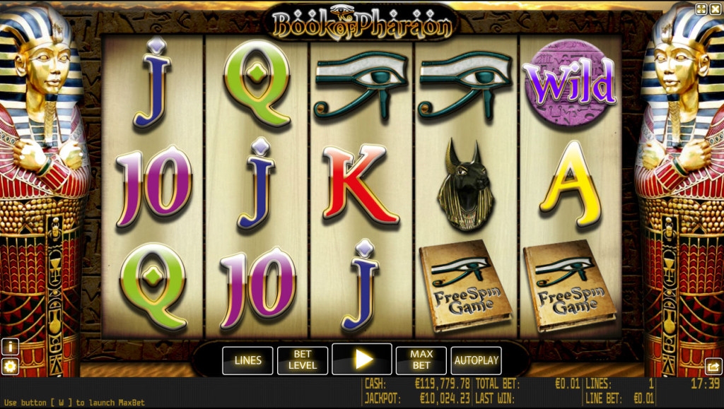 Book of Pharaon Slot Gameplay