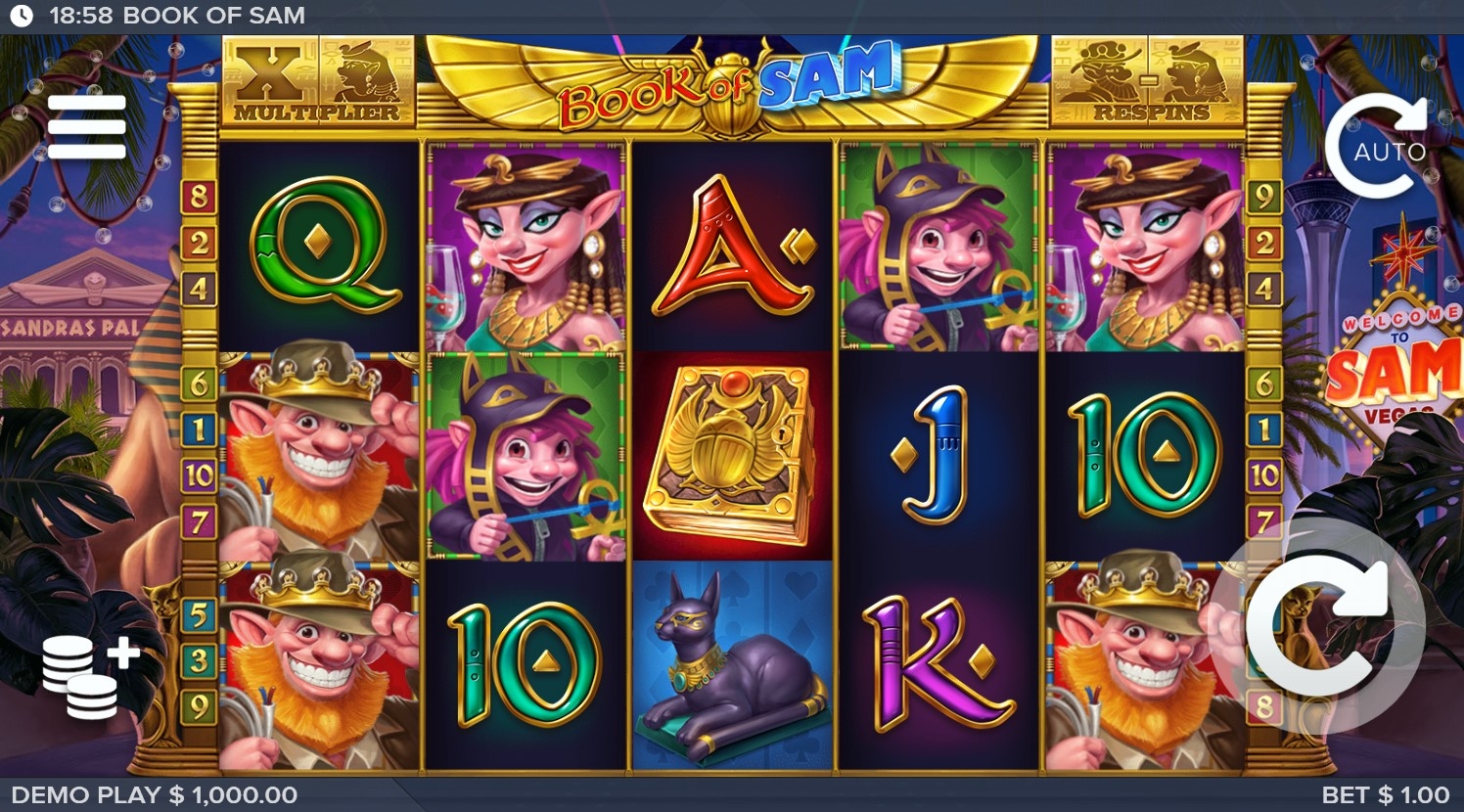 Book of Sam Slot Gameplay