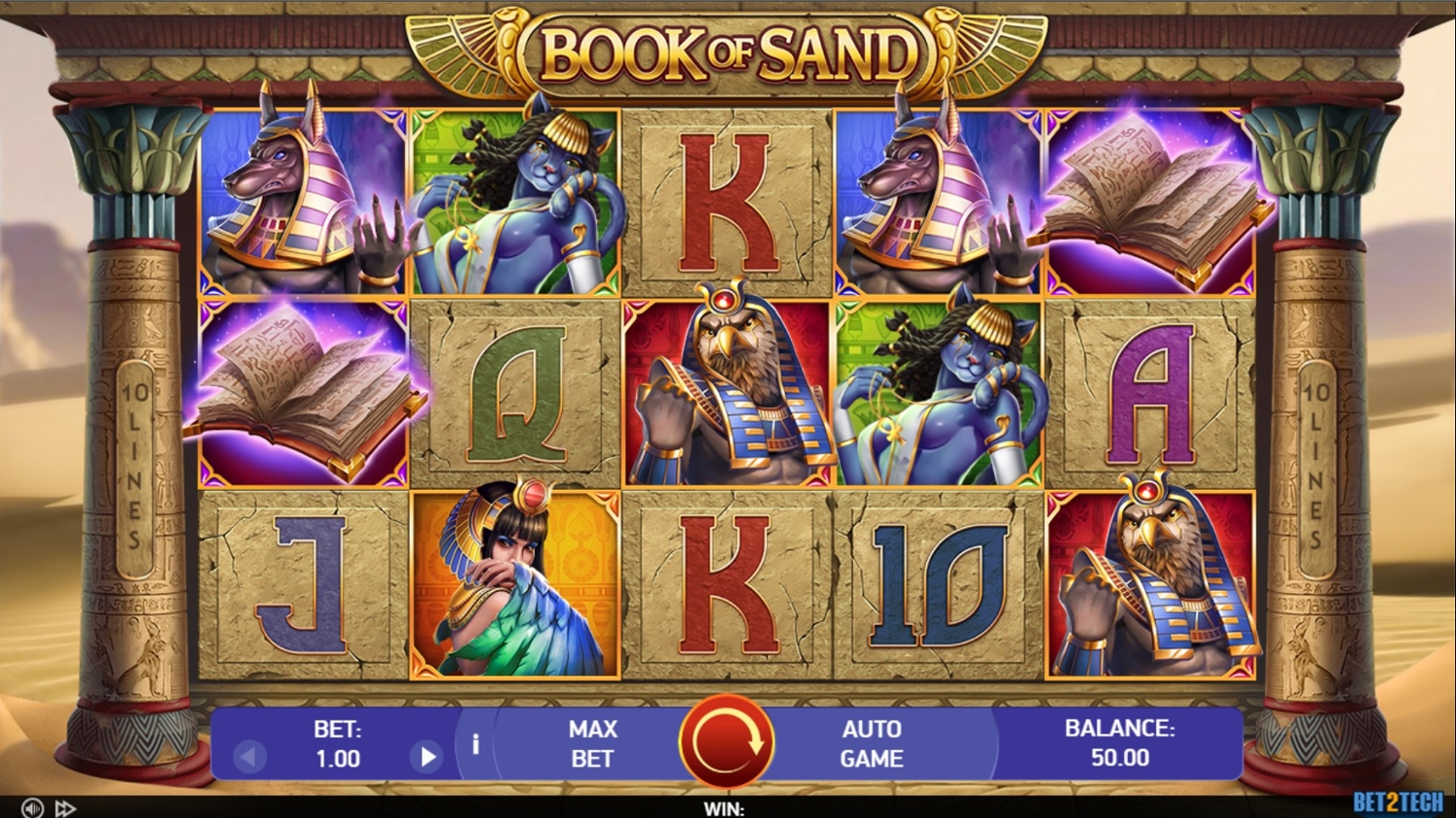 Book of Sand Slot Gameplay