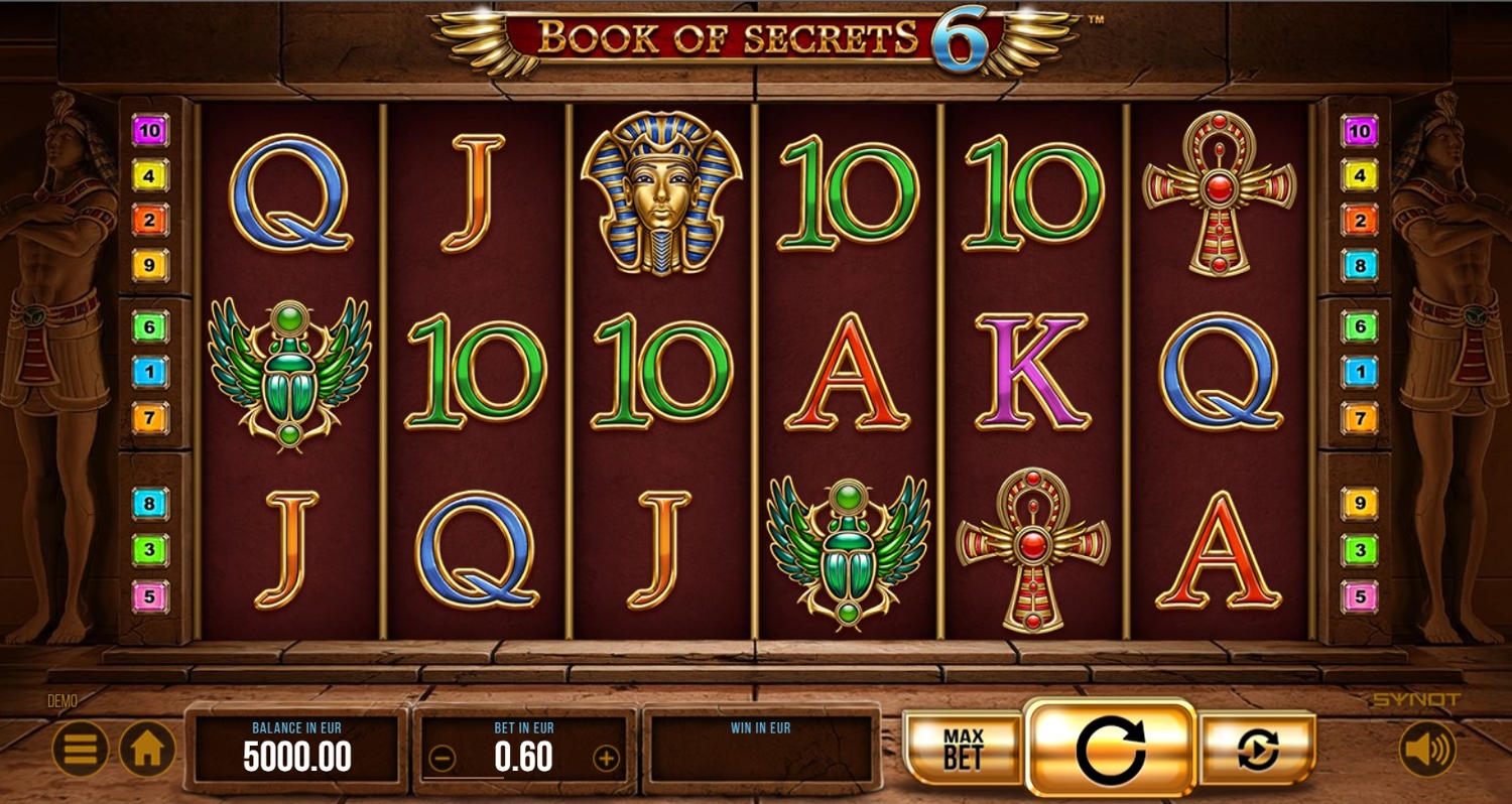 Book of Secrets 6 Slot Gameplay