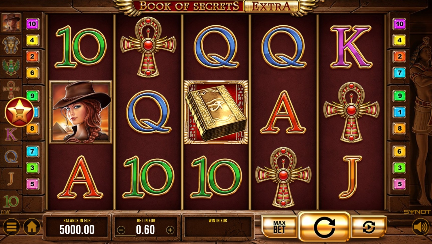 Book of Secrets Extra Slot Gameplay