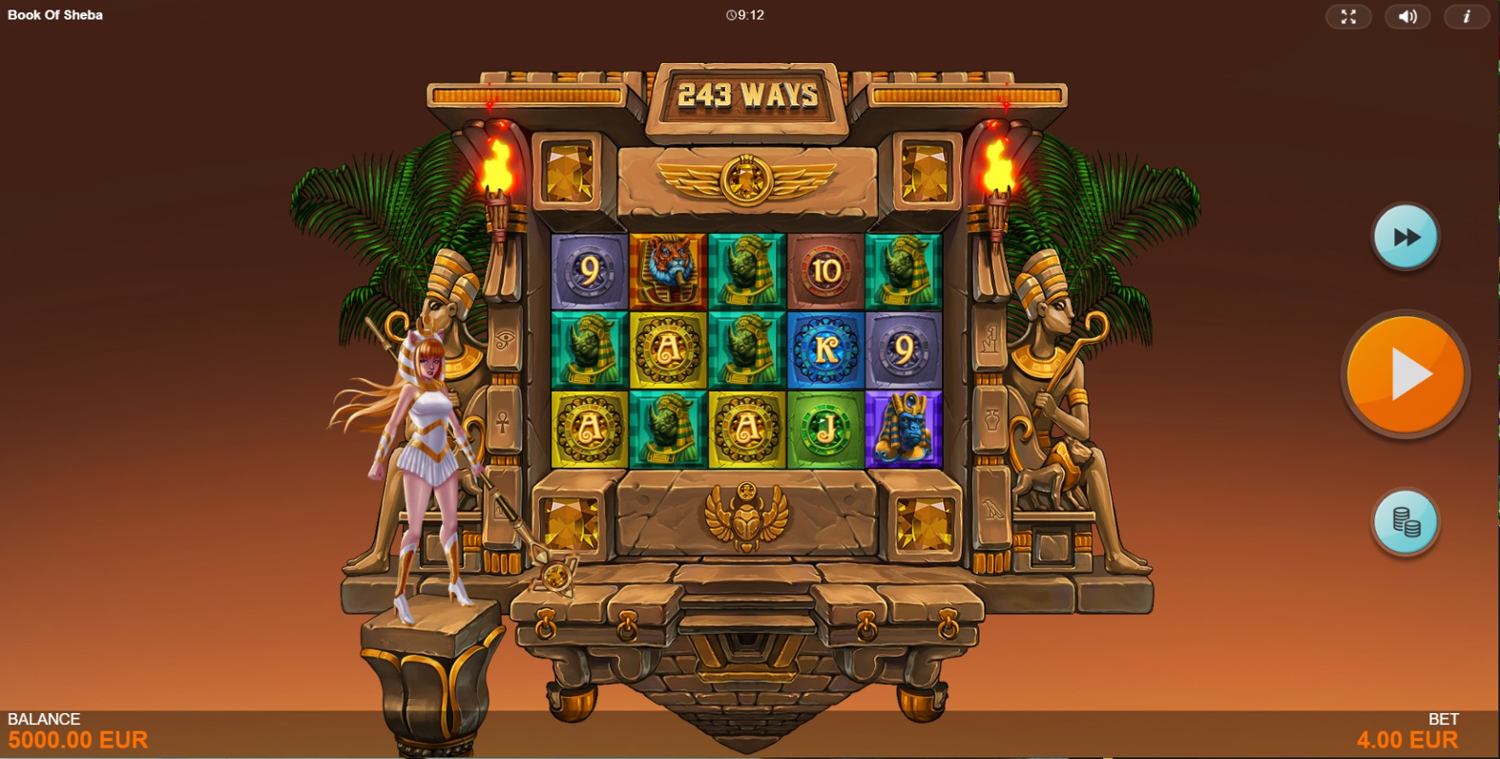 Book of Sheba Slot Gameplay