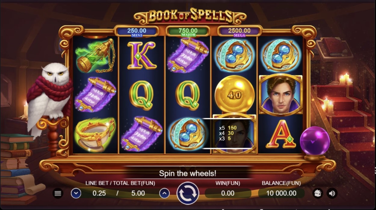 Book of Spells Slot Gameplay