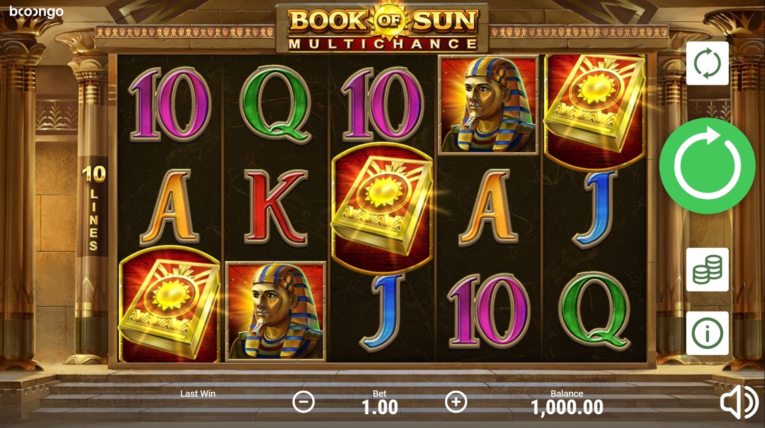 Book of Sun Multichance Slot Gameplay