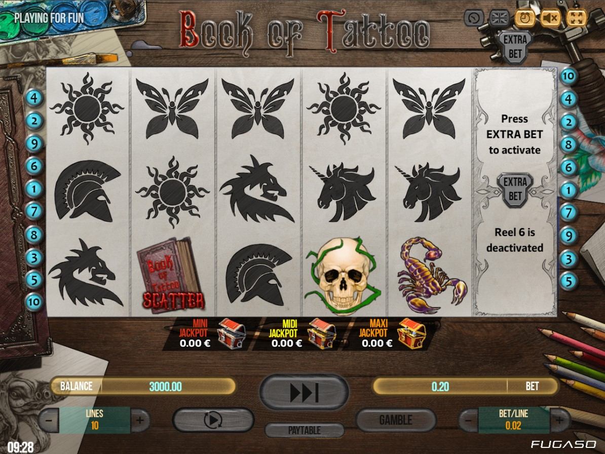 Book of Tattoo Slot Gameplay