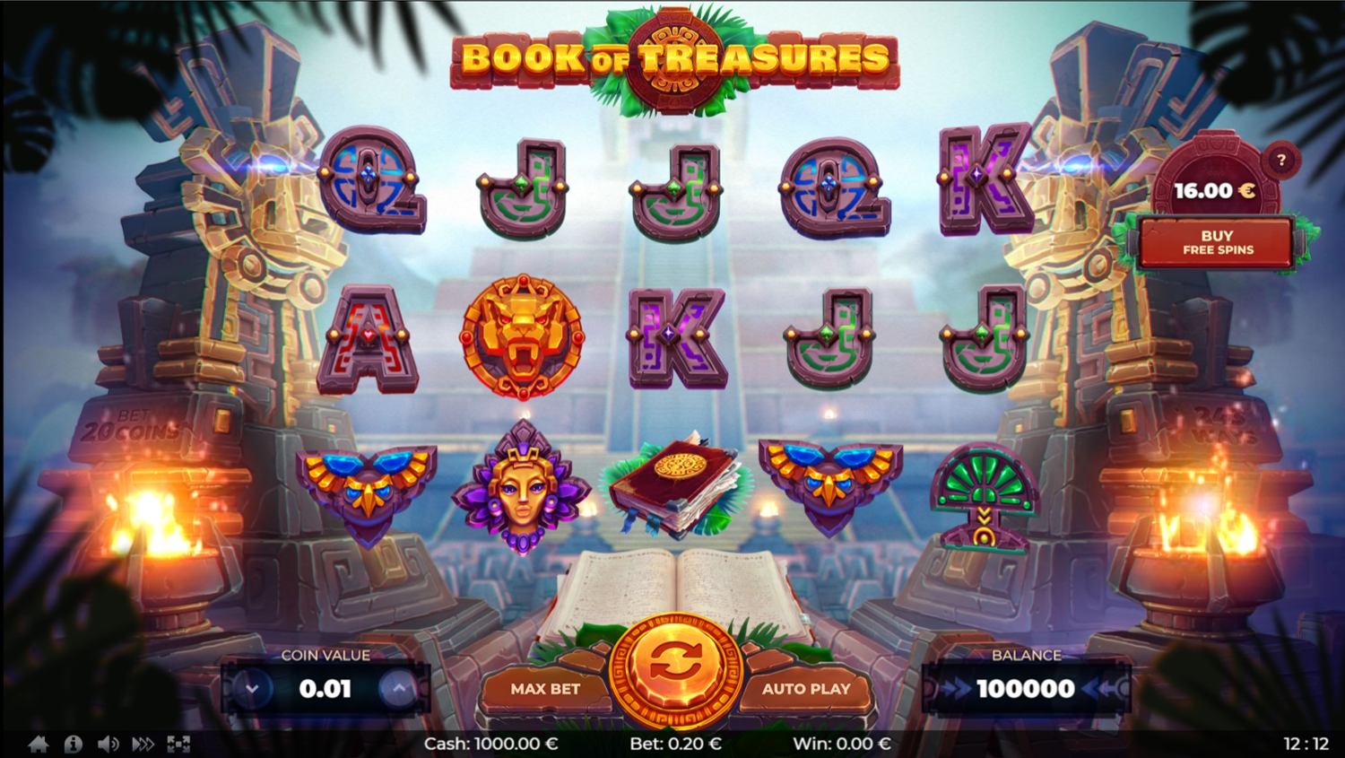 Book of Treasures Slot Gameplay
