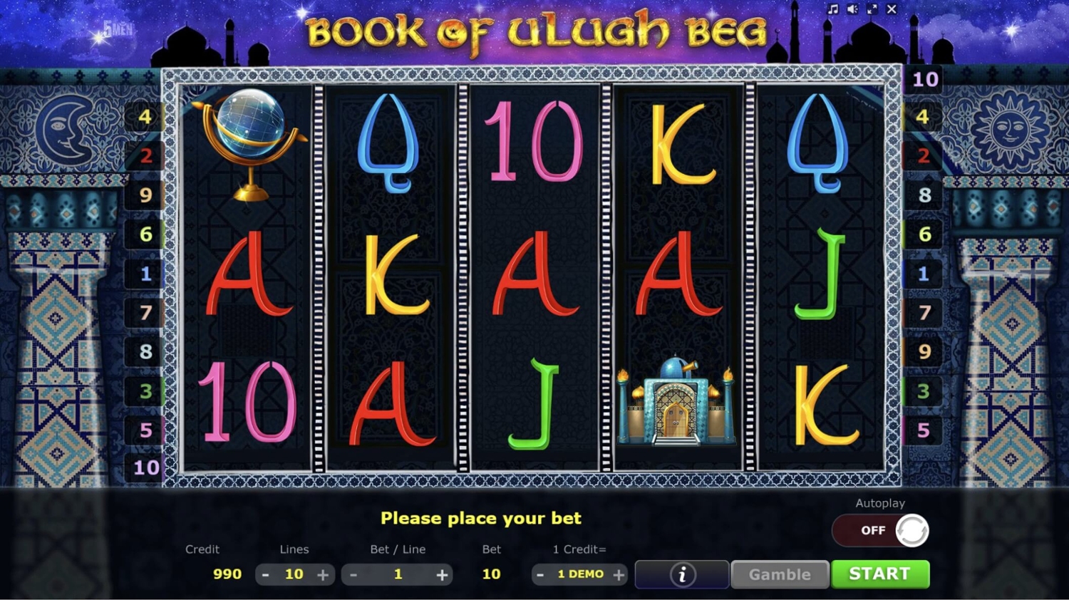 Book of Ulugh Beg Slot Gameplay
