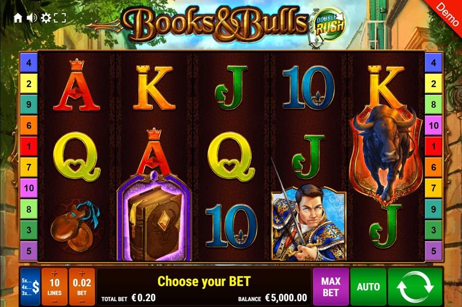 Books & Bulls - Double Rush Slot Gameplay