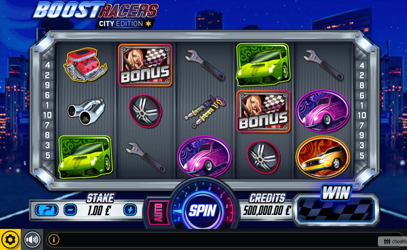 Boost Racers City Edition Slot Gameplay