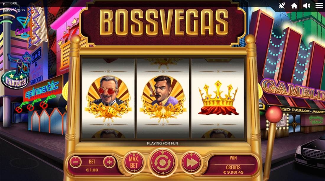 Boss Vegas Slot Gameplay
