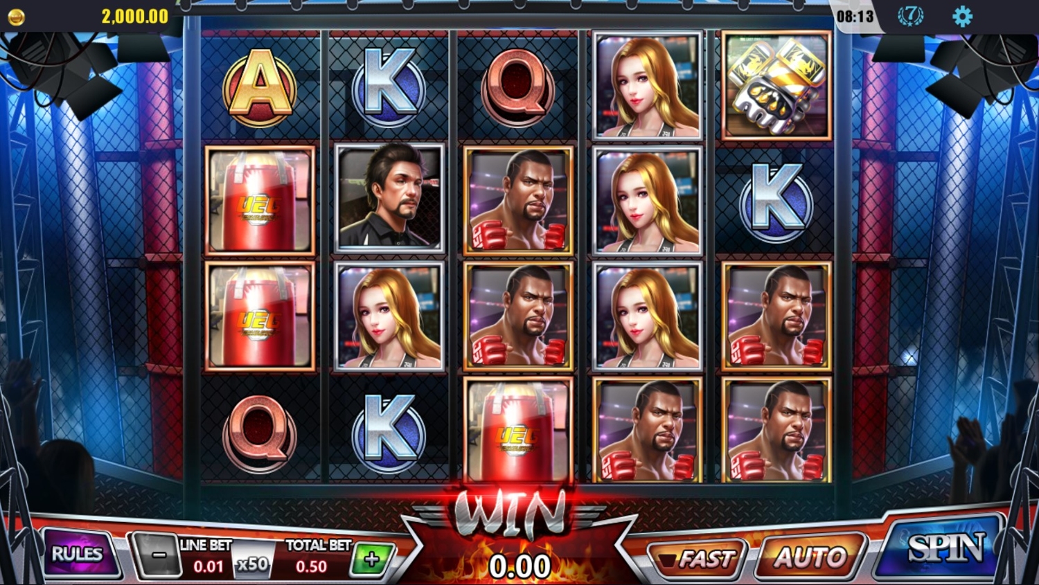 Boxing Arena Slot Gameplay