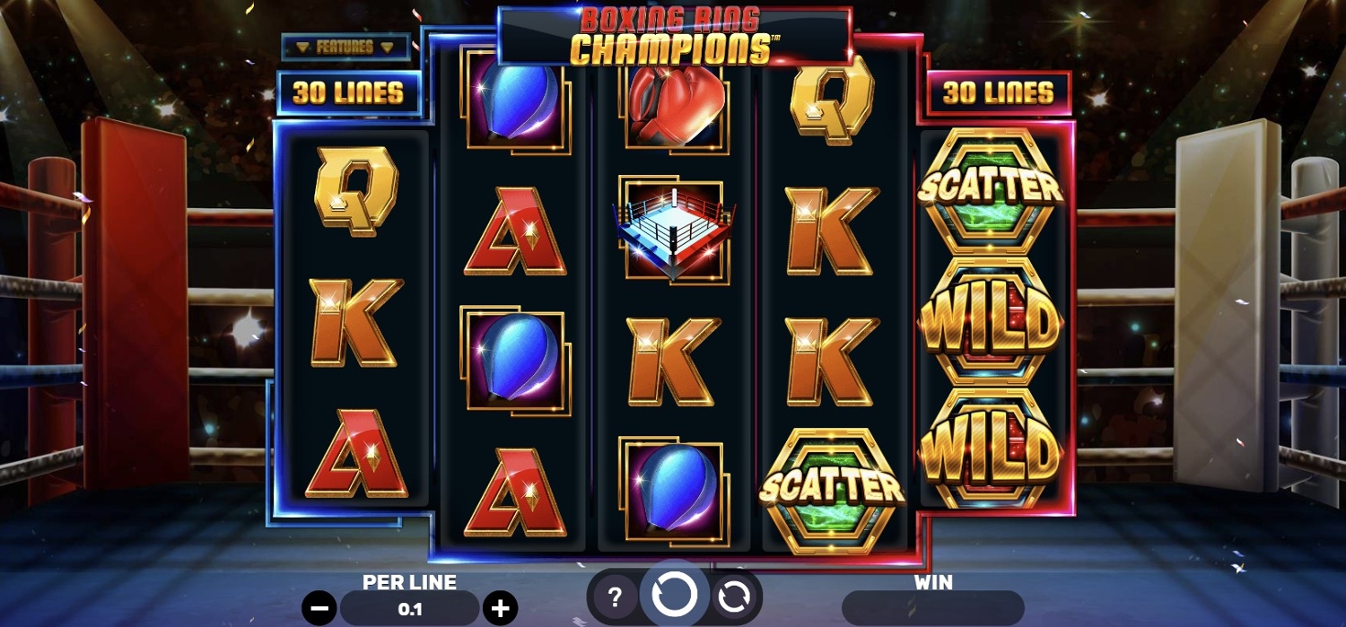 Boxing Ring Champions Slot Gameplay