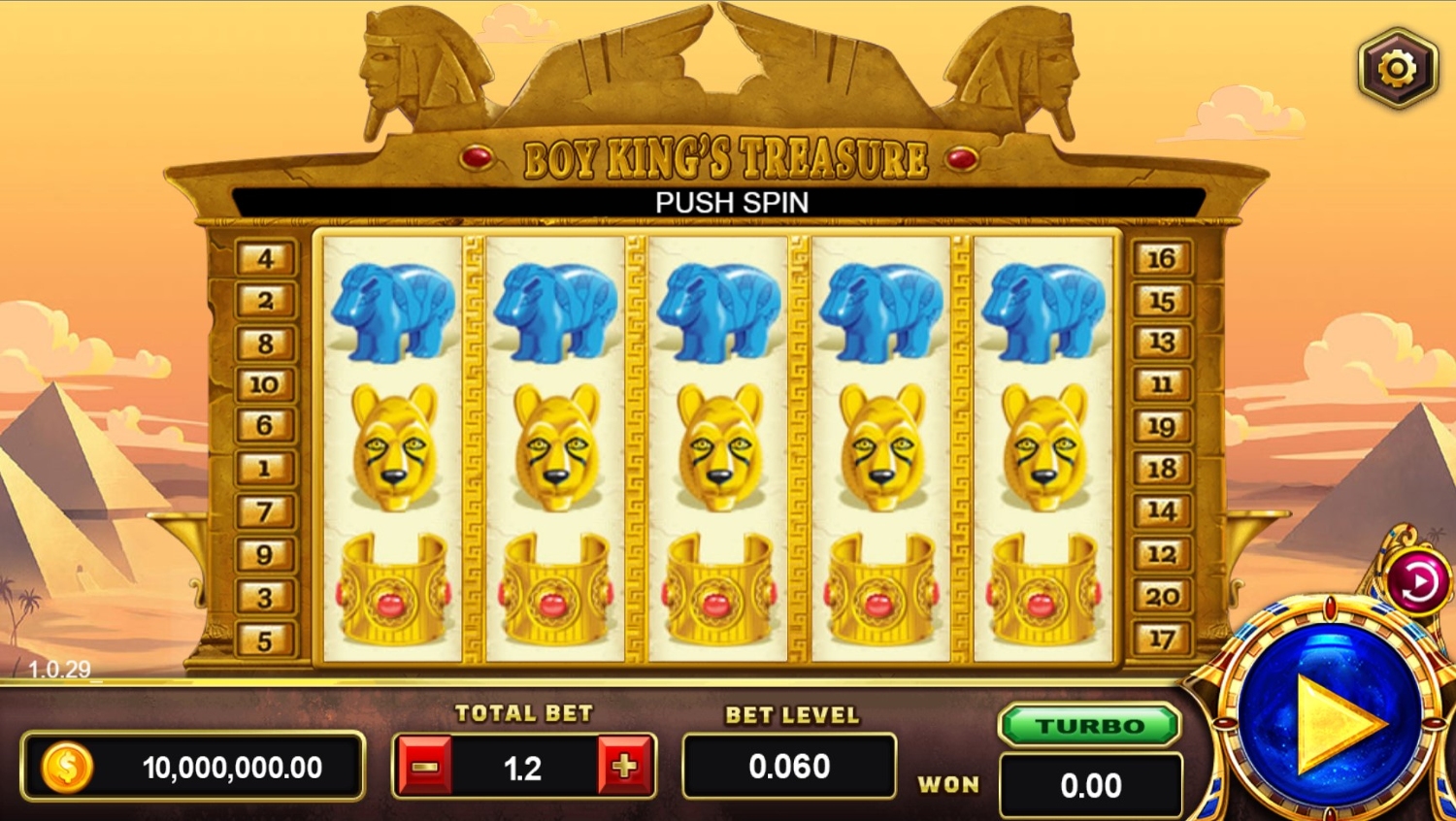 Boy King's Treasure Slot Gameplay