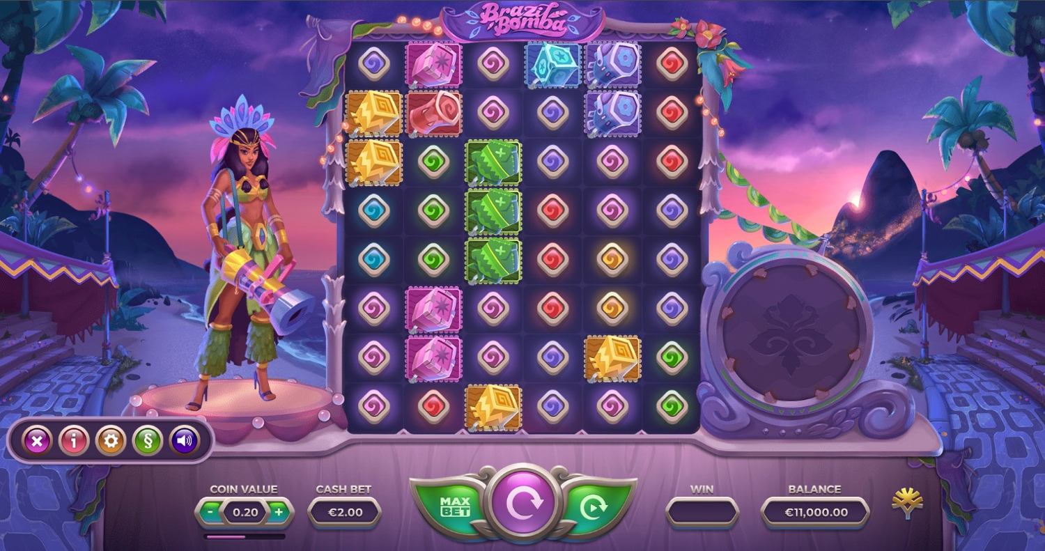 Brazil Bomba Slot Gameplay