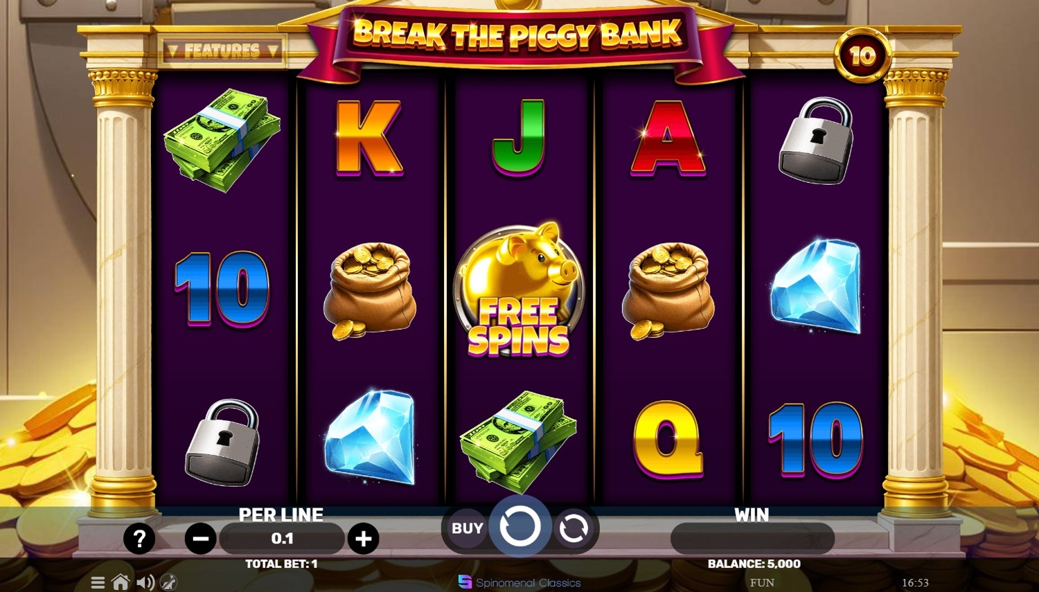 Break The Piggy Bank Slot Gameplay