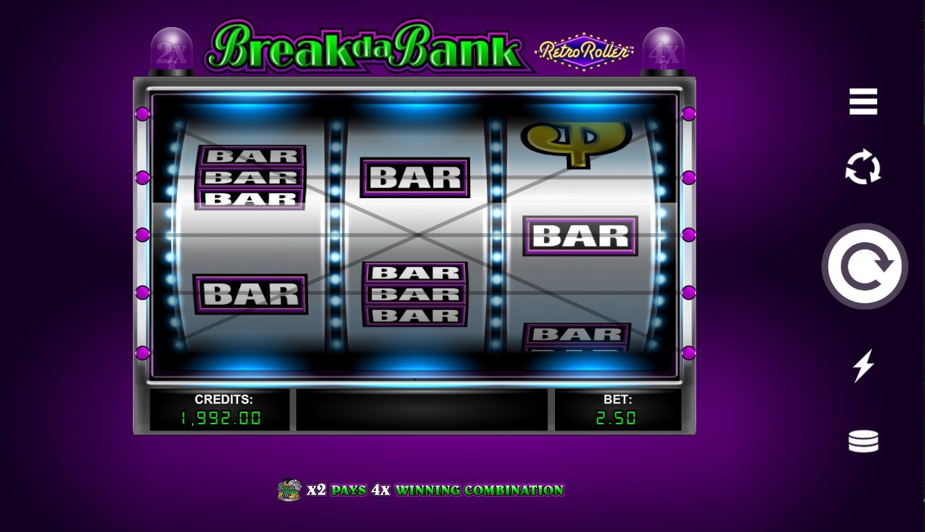 Break da Bank Retro Roller Slot Gameplay
