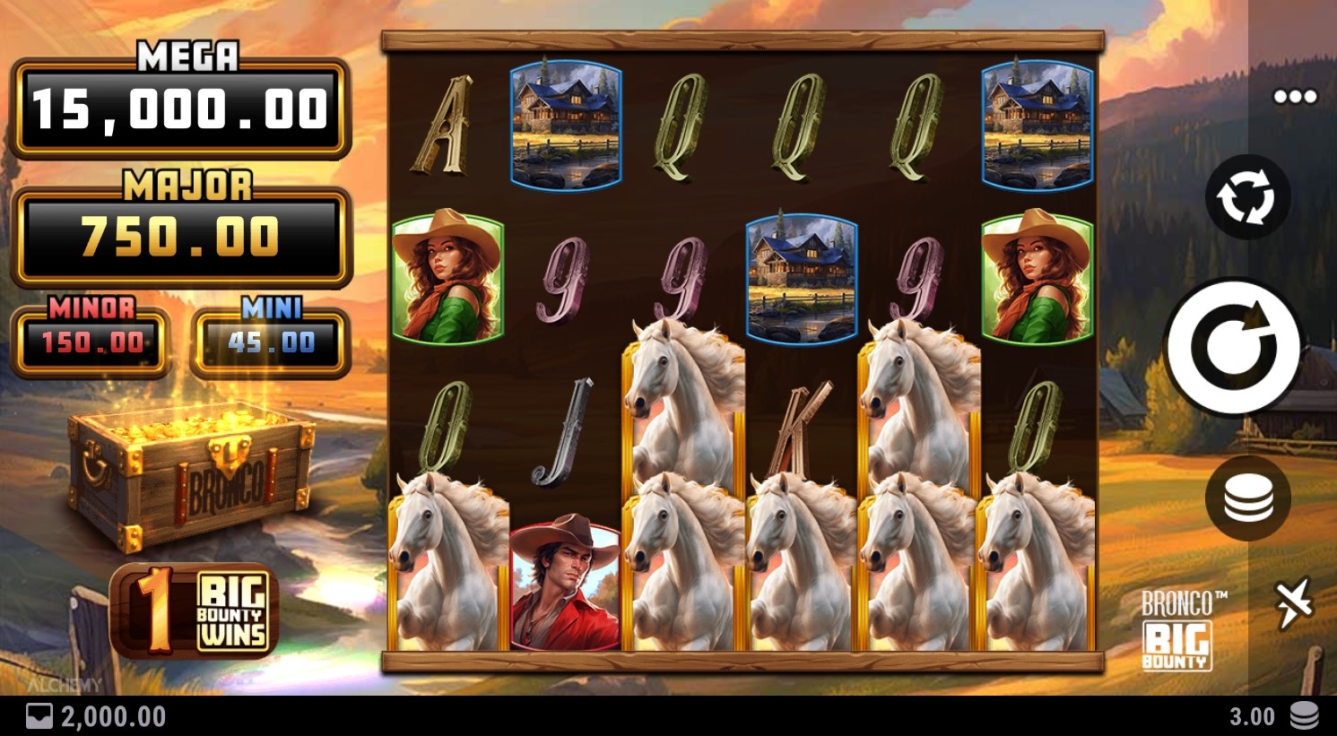 Bronco Big Bounty Slot Gameplay