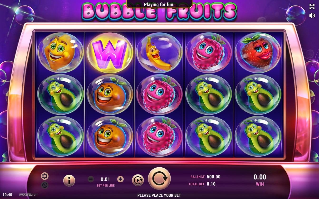 Bubble Fruits Slot Gameplay