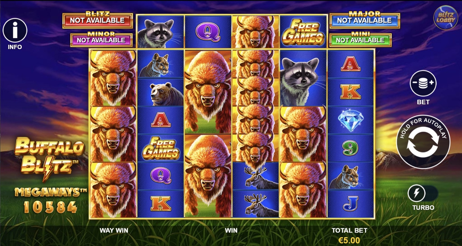Buffalo Blitz Megaways Slot Gameplay