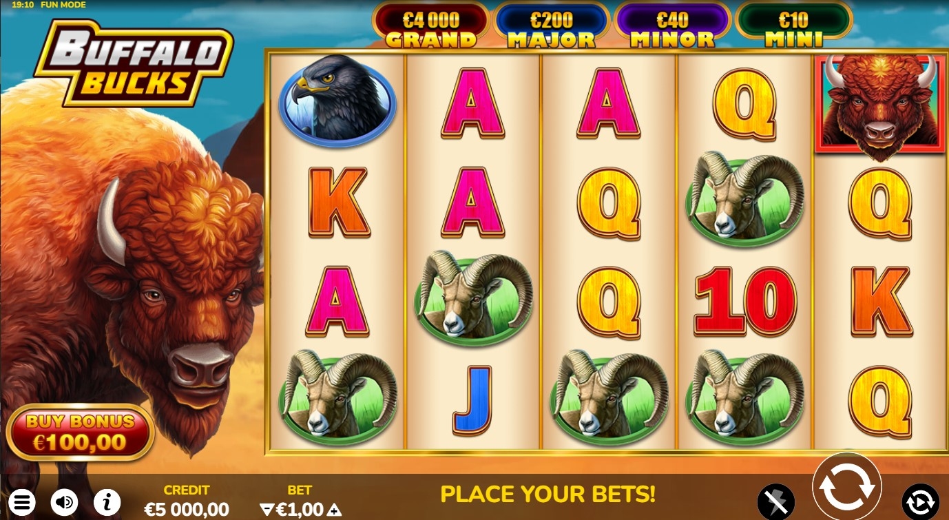 Buffalo Bucks Slot Gameplay