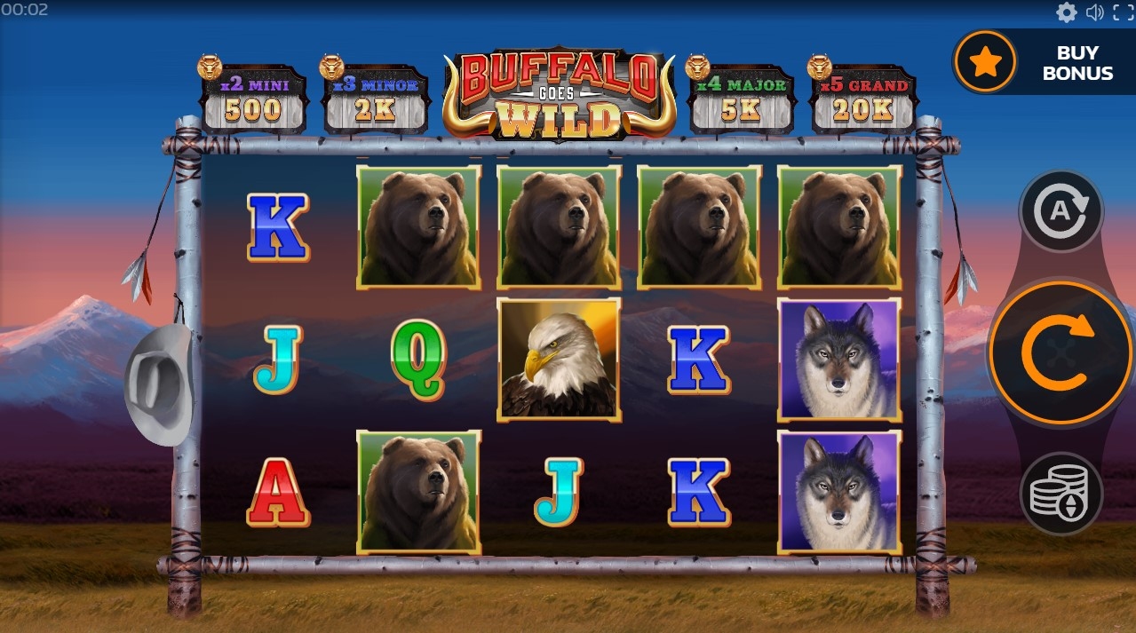 Buffalo Goes Wild Slot Gameplay