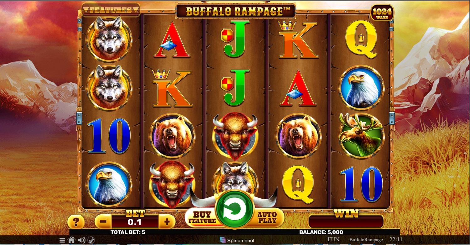Buffalo Rampage Slot Gameplay
