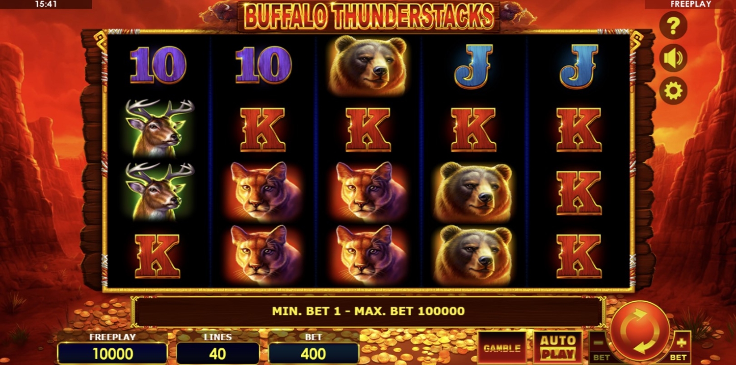 Buffalo Thunderstacks Slot Gameplay