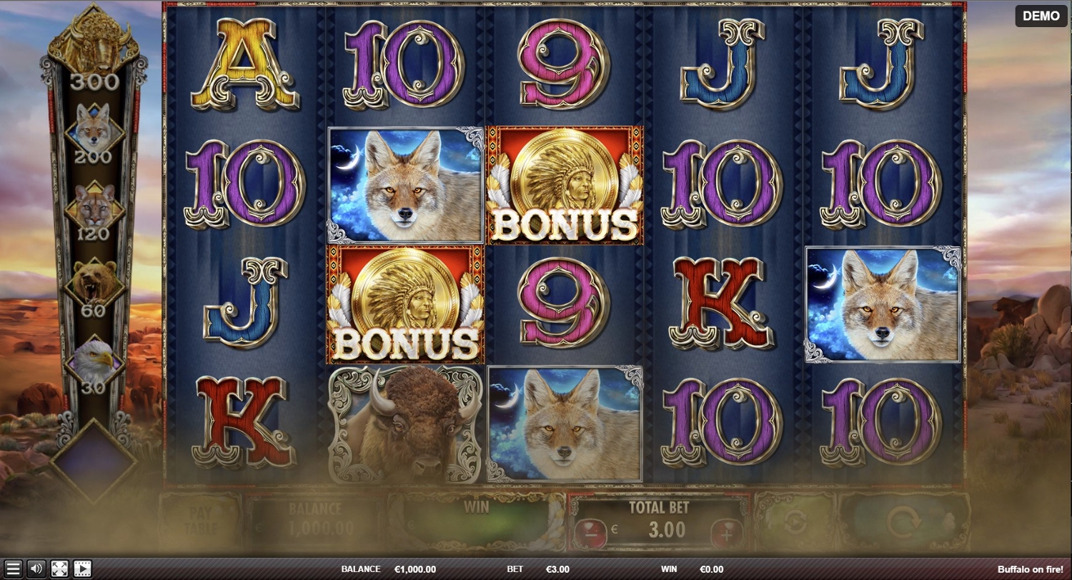 Buffalo on Fire! Slot Gameplay