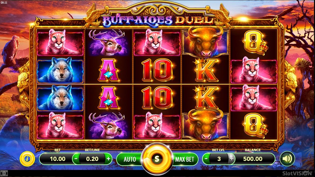 Buffaloes Duel Slot Gameplay