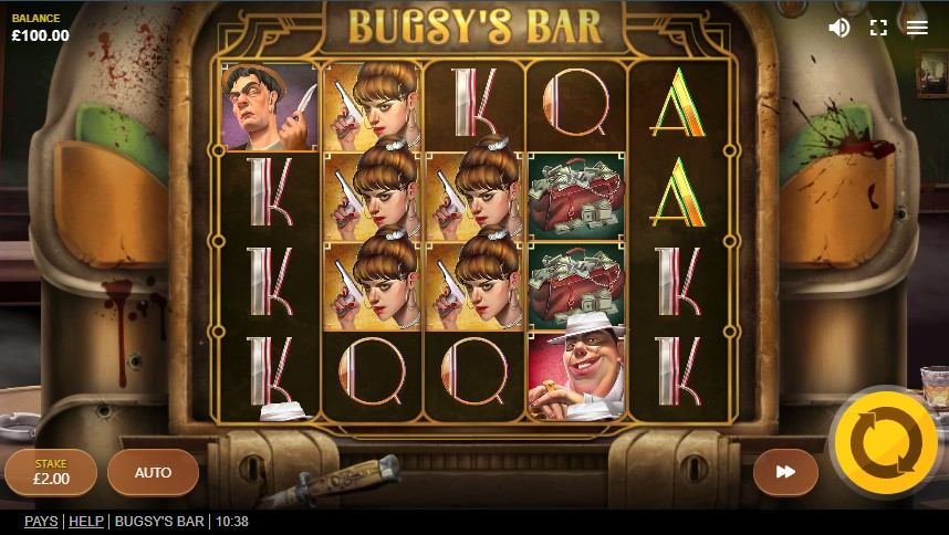 Bugsy's Bar Slot Gameplay