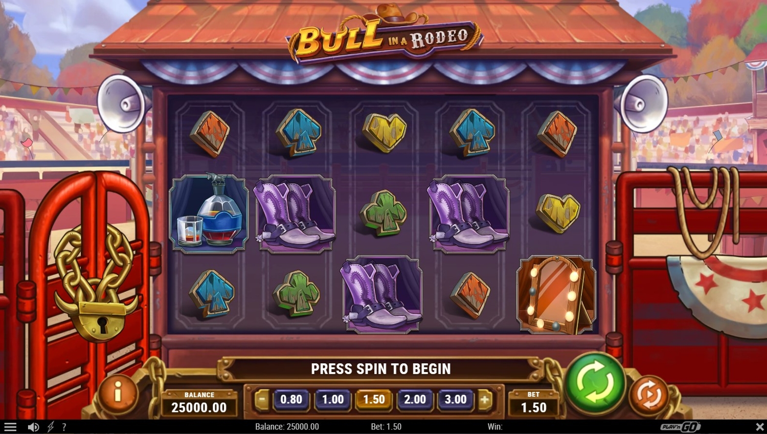 Bull in a Rodeo Slot Gameplay