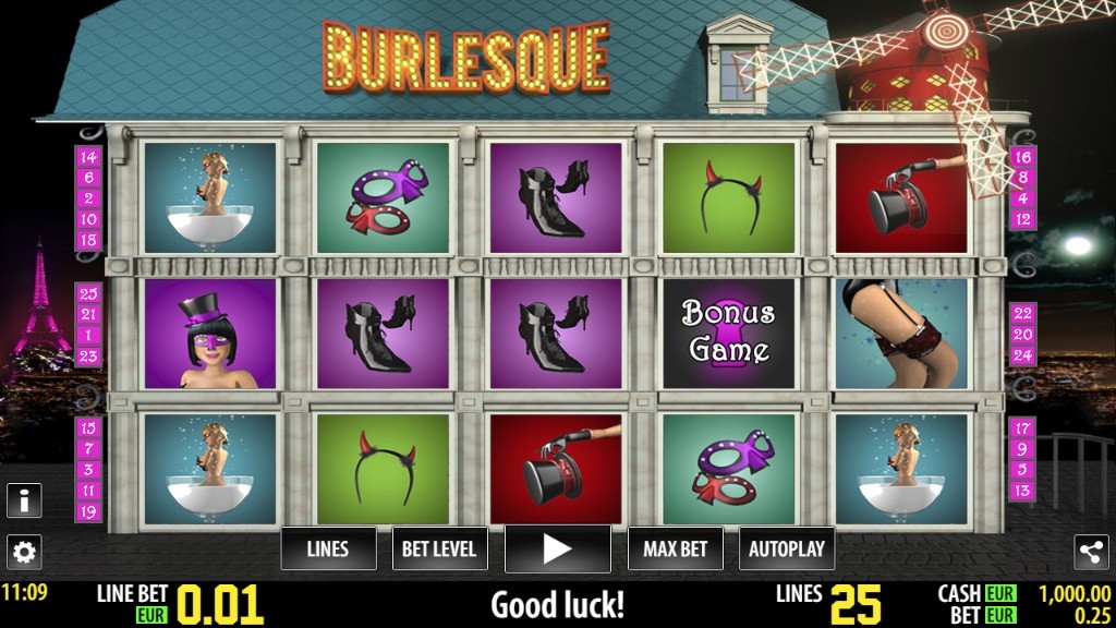 Burlesque Slot Gameplay
