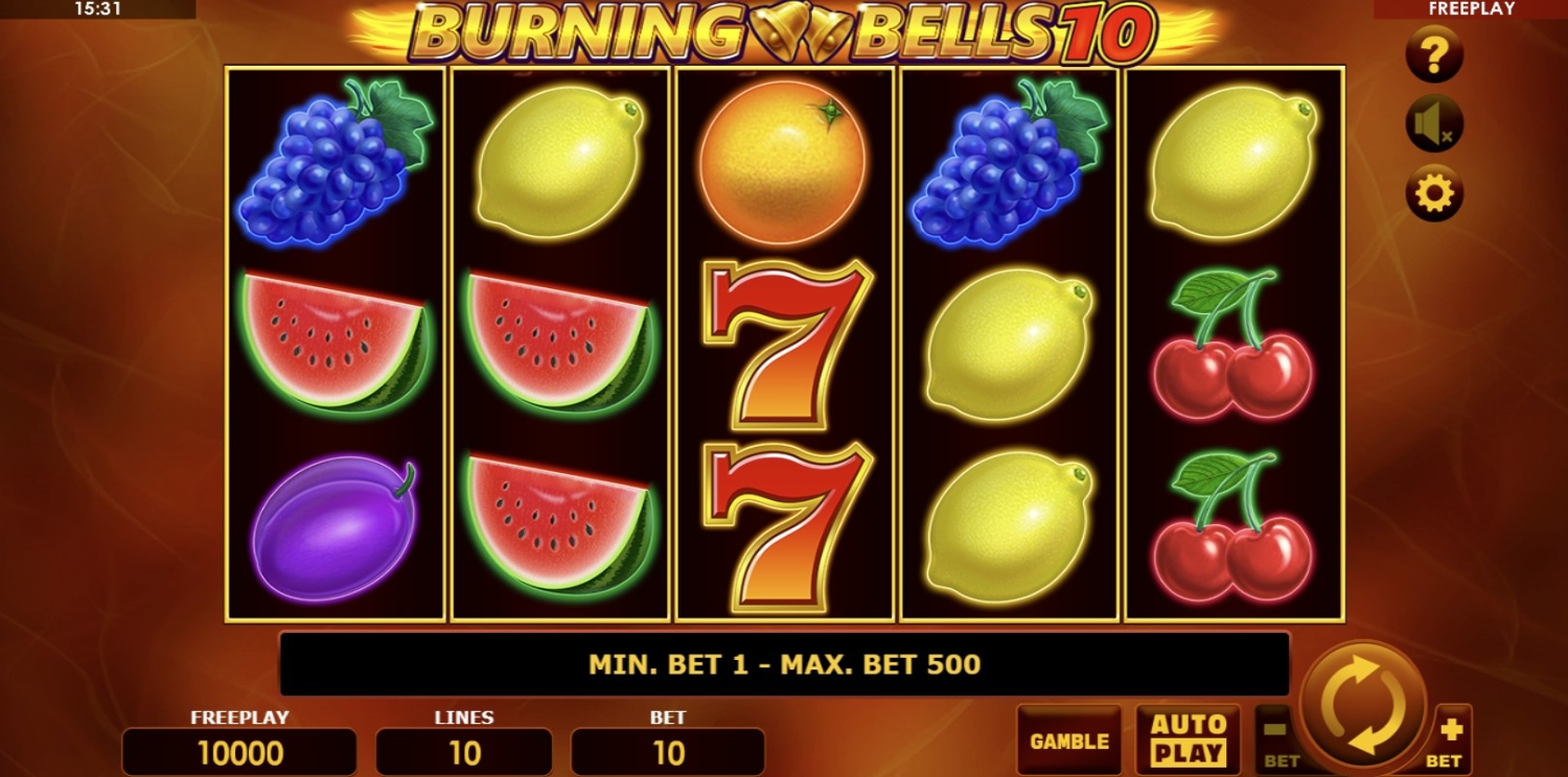 Burning Bells 10 Slot Gameplay
