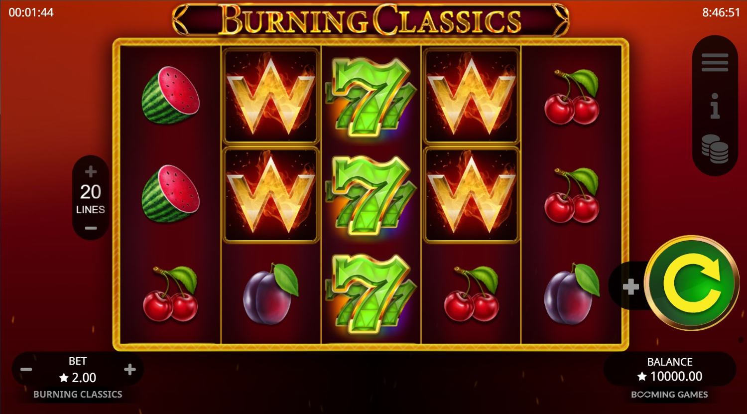 Burning Class Slot Gameplay