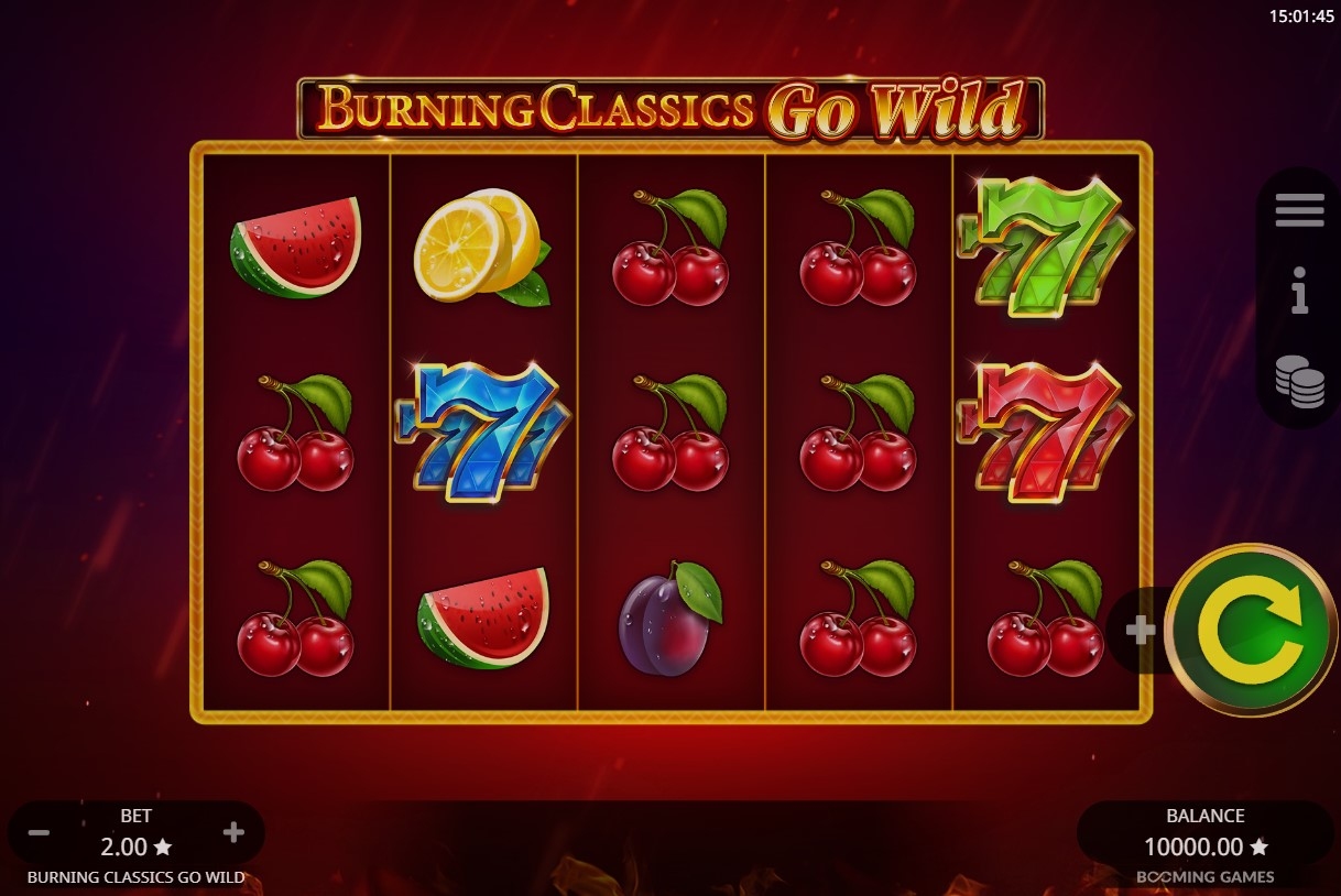 Burning Classics Go Wild Slot Gameplay
