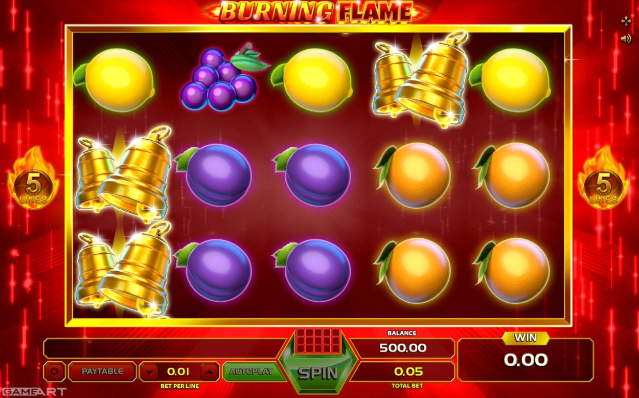 Burning Flame Slot Gameplay