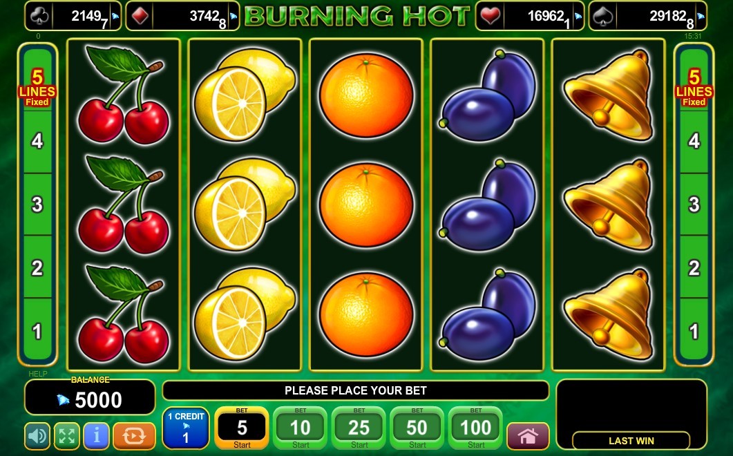 Burning Hot Slot Gameplay