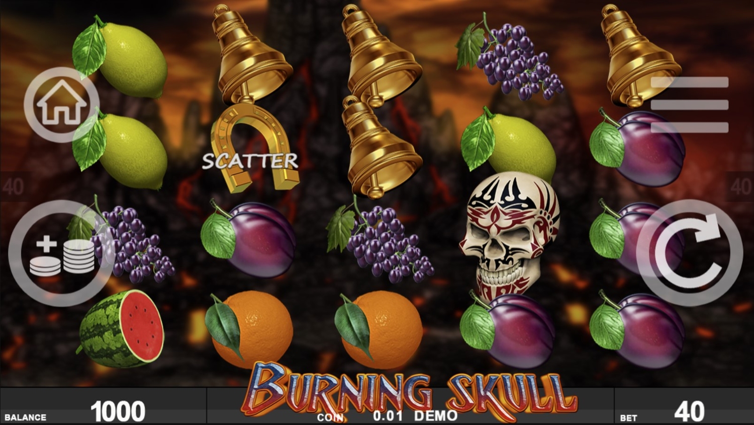 Burning Skull Slot Gameplay