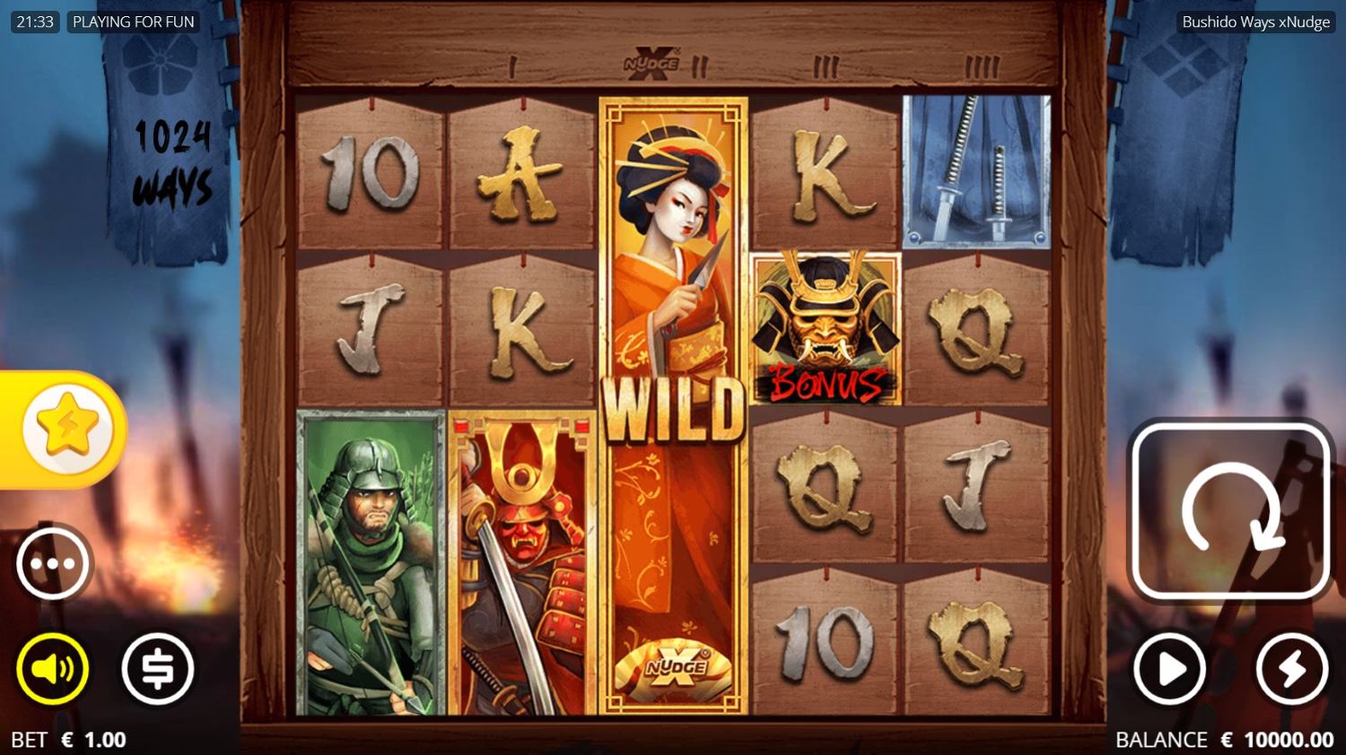 Bushido Ways Slot Gameplay