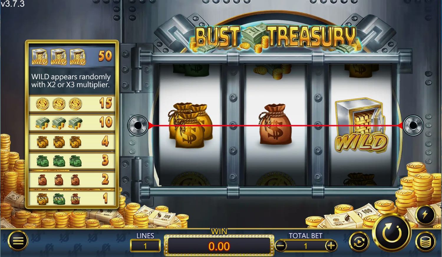 Bust Treasury Slot Gameplay