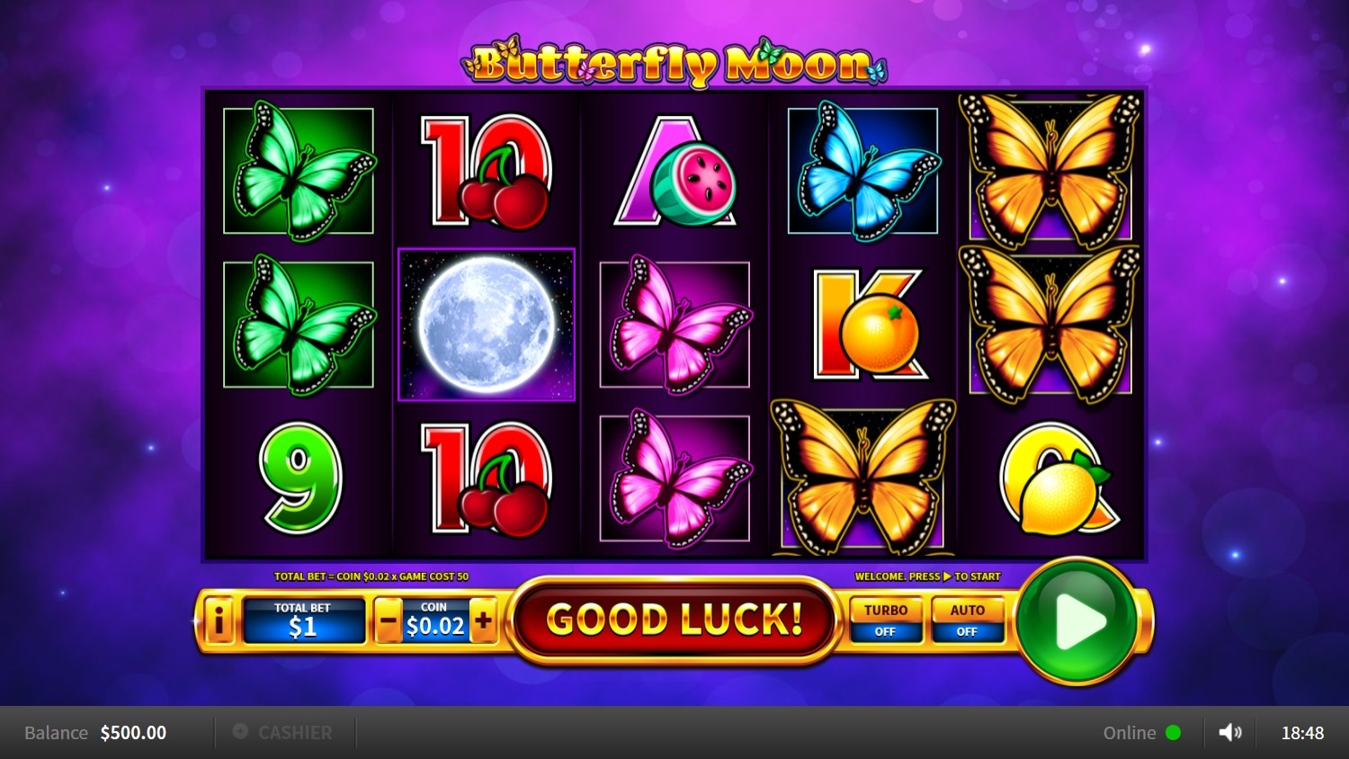 Butterfly Moon Slot Gameplay