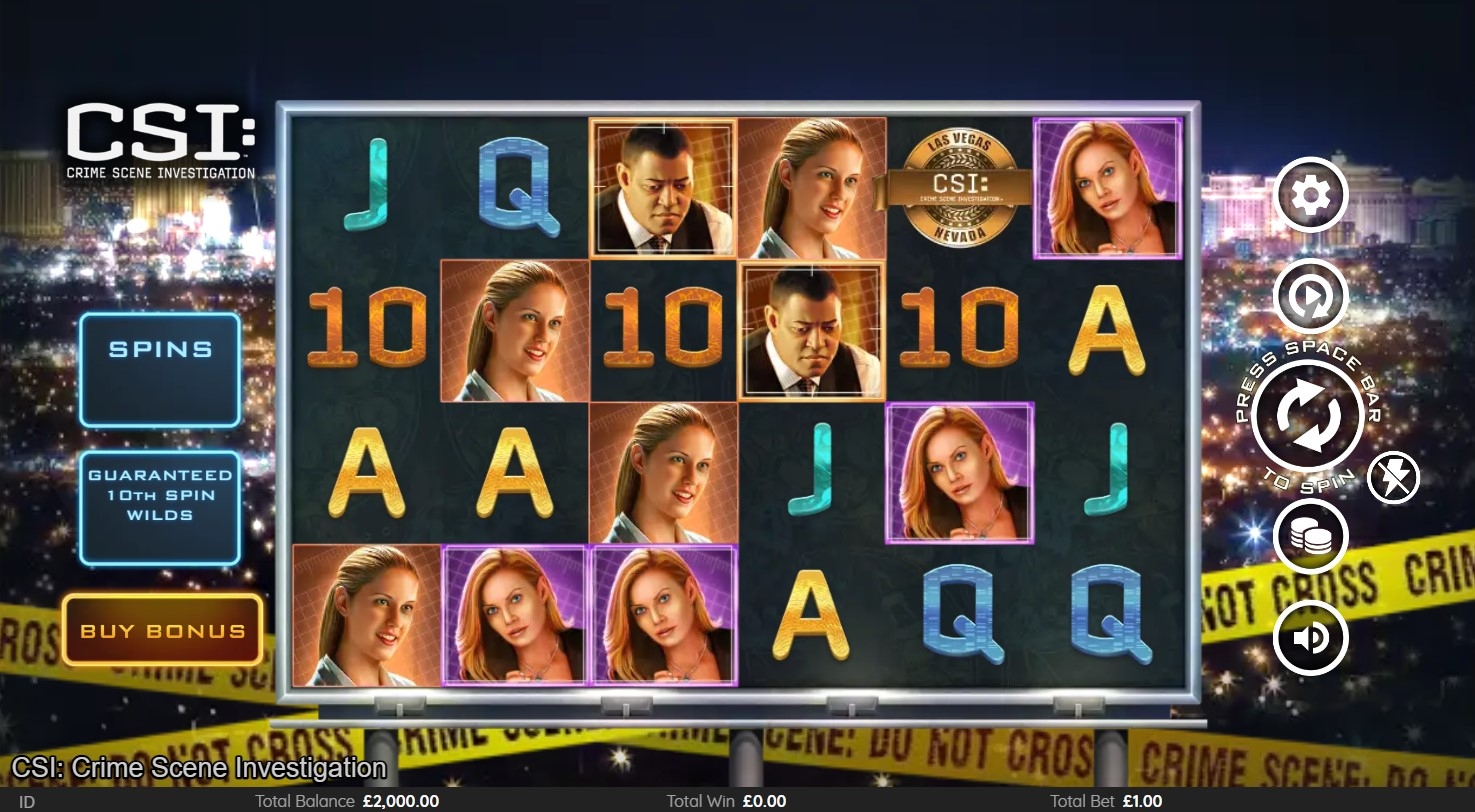 CSI: Crime Scene Investigation Slot Gameplay