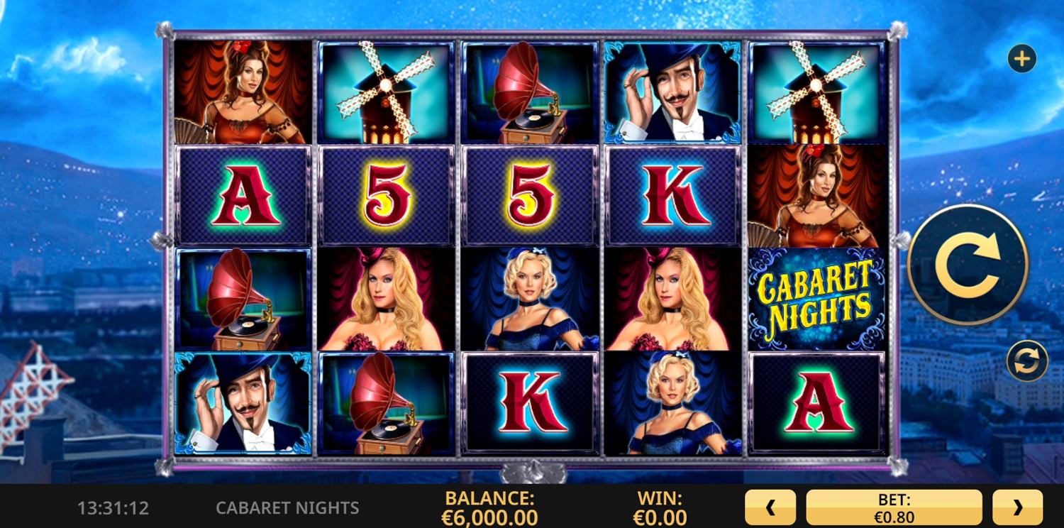 Cabaret Nights Slot Gameplay