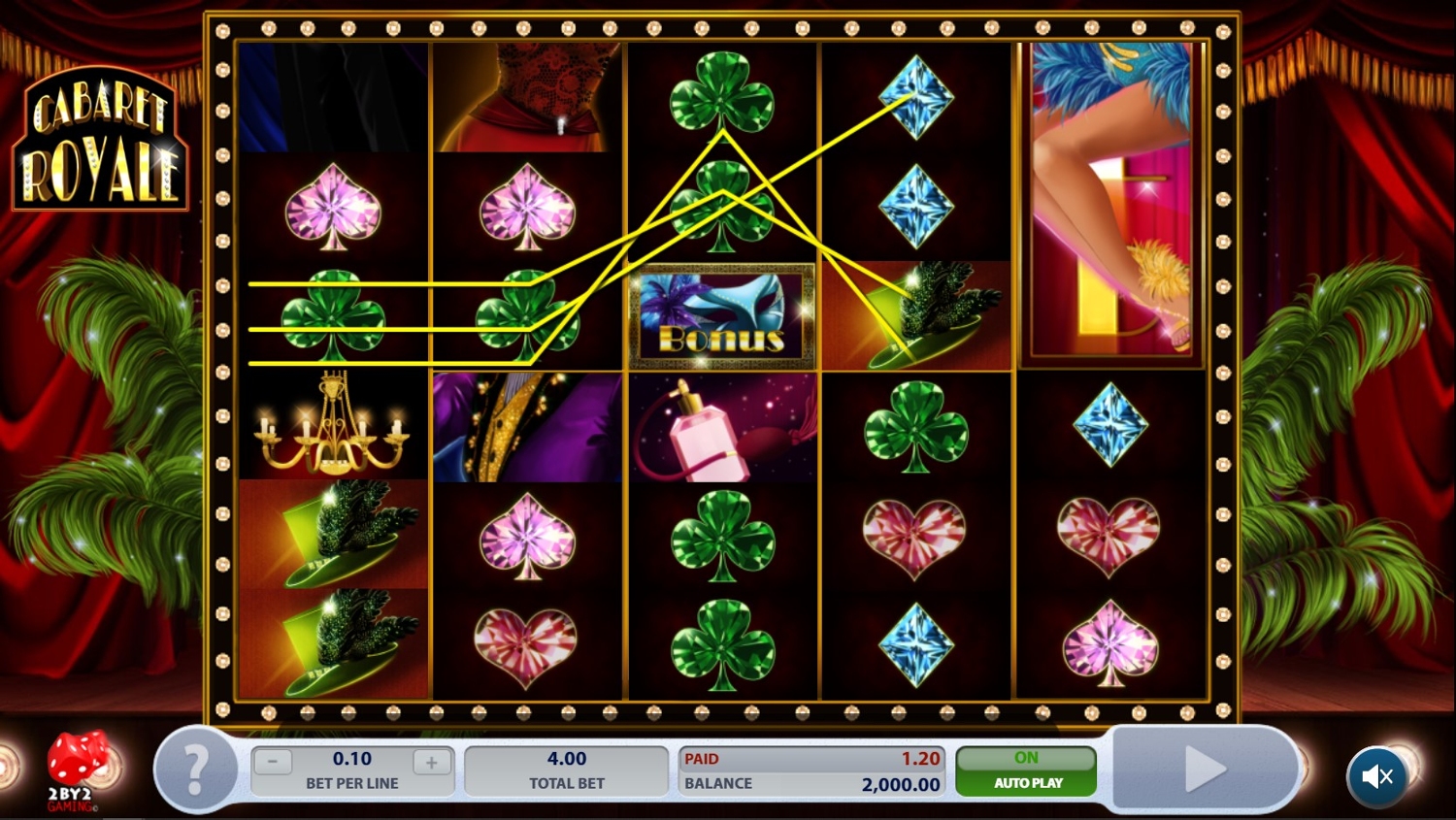 Cabaret Royale Slot Gameplay