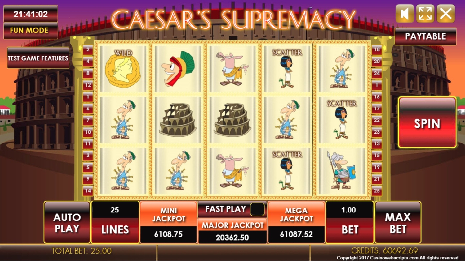 Caesar Supremacy Slot Gameplay