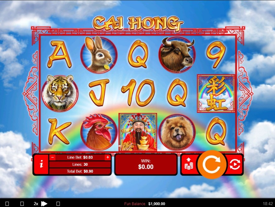 Cai Hong Slot Gameplay