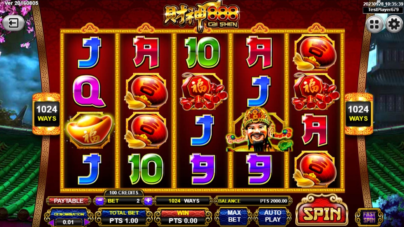 Cai Shen 888 Slot Gameplay