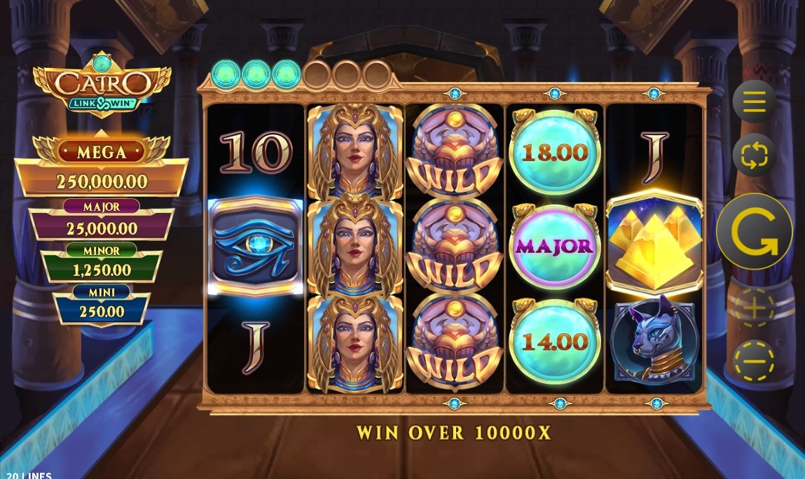 Cairo Link Win Slot Gameplay