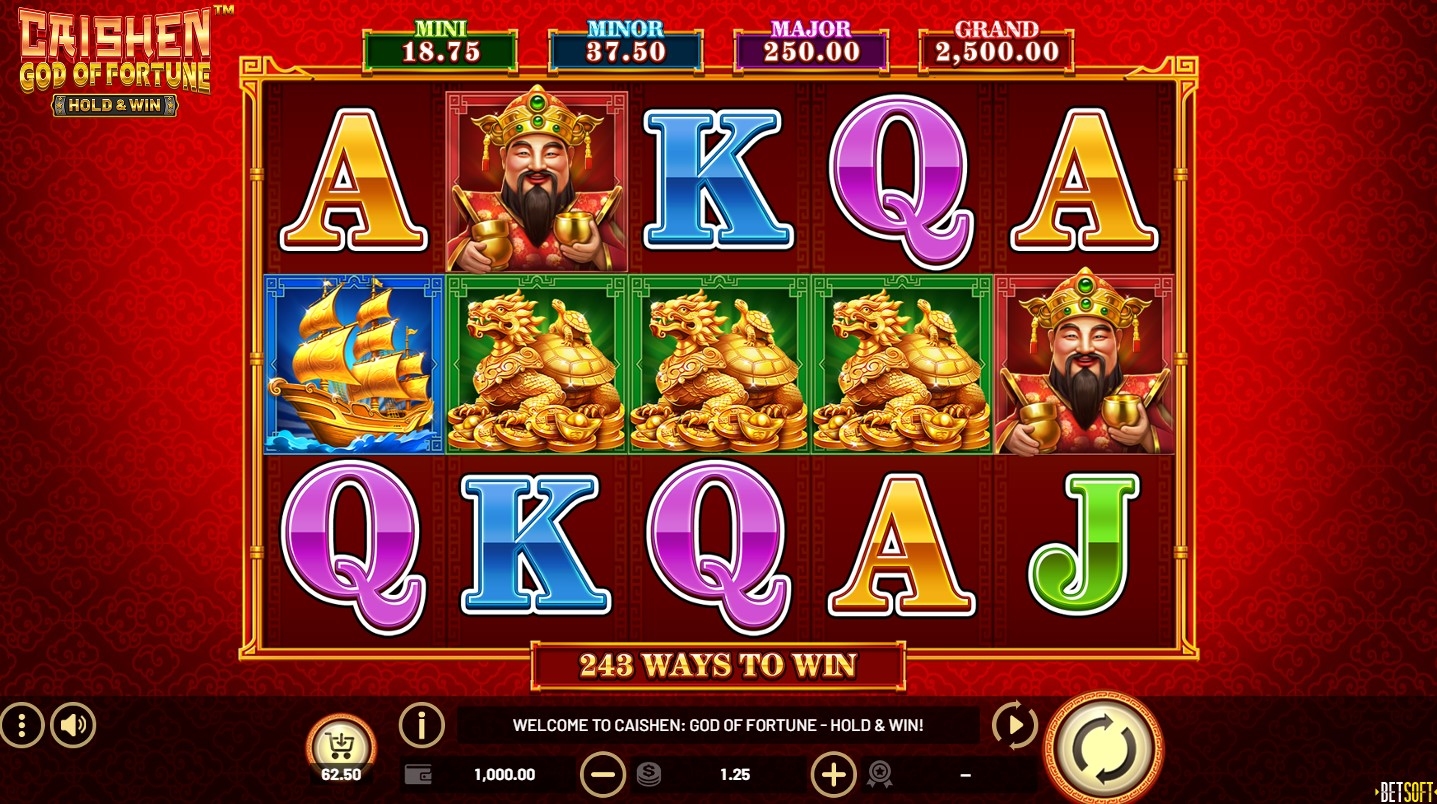 Caishen God of Fortune Slot Gameplay