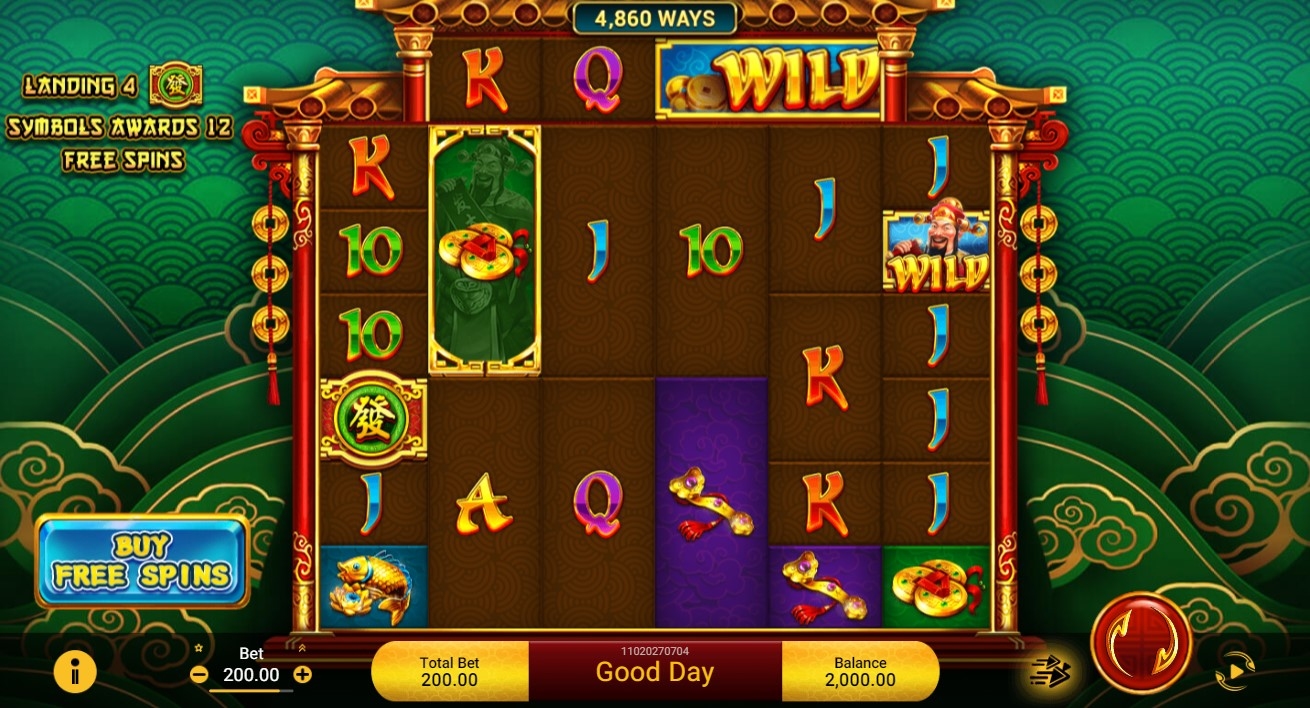 Caishen Megaways Slot Gameplay